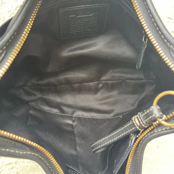 Coach Black Leather Ergo Hobo - Picture 7 of 12